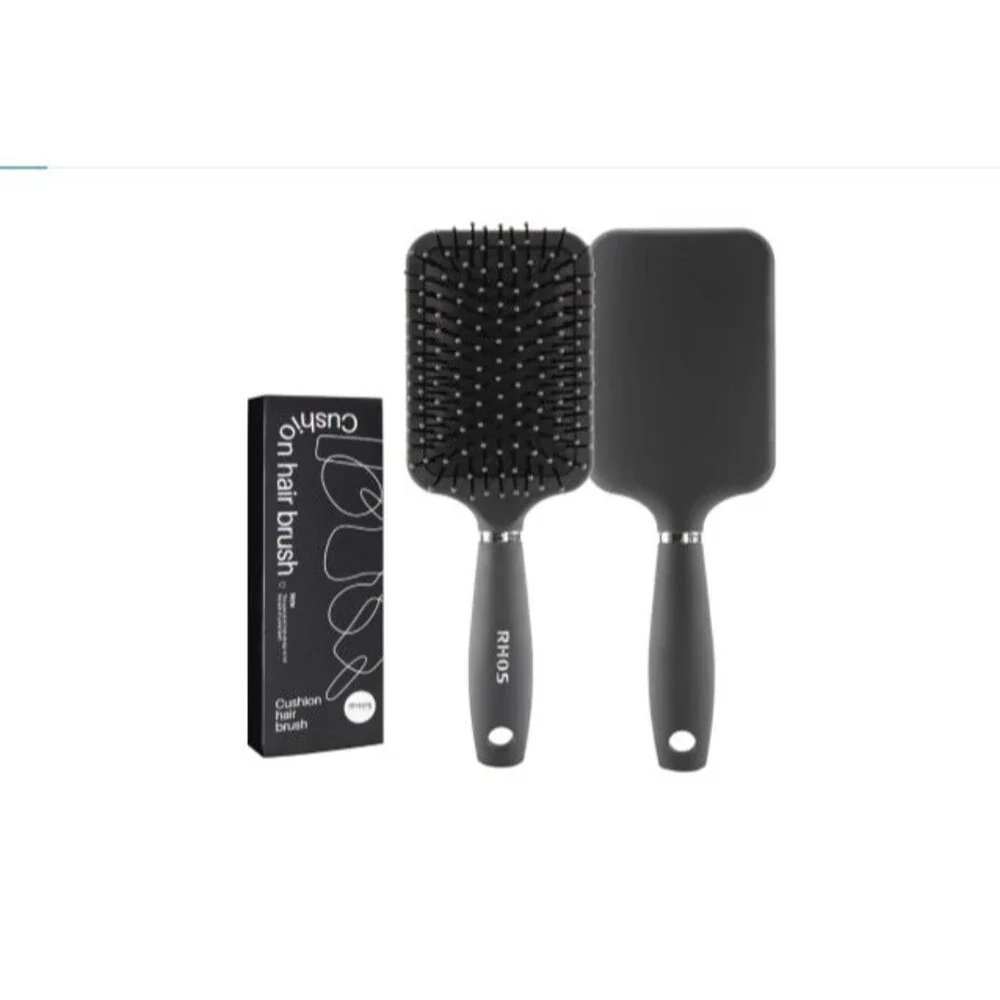 Paddle Hair Brush for Men-Detangler Brush with Nylon Bristles Gray